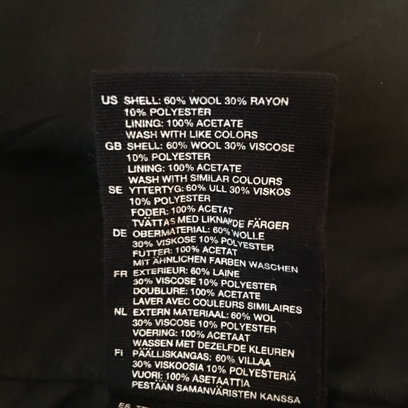 Hm turtleneck wool coat jacket black funnel - Picture 5 of 8